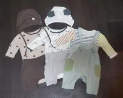 西松屋　ロンパースセット　60～70cm　年中素材