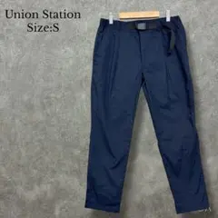 ユニオンステーション【メンズS】アジャスター付きストレッチパンツ ネイビー