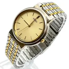 良品 セイコー 腕時計 ゴールド 電池交換済 コンビ ステンレス 3針 稼働