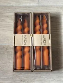 MAISON オレンジツイストキャンドル 2本セット
