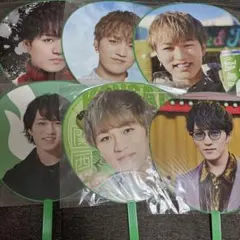 【バラ売り不可】WEST. 神山智洋 うちわ6本セット+銀テ3種