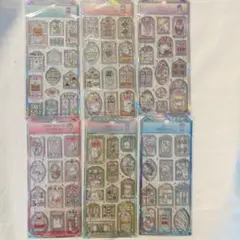 新品 ステンドグラス風 デザインシール 6枚セット まとめ売り