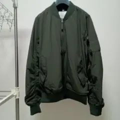 【美品】WORKMAN　コールドウェザーMA-1タイプジャケット ダークグリーン