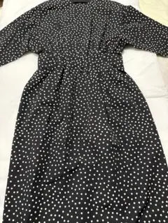 新品ミラオーウェンウエストタックデザインコクーンワンピース(サイズ0)