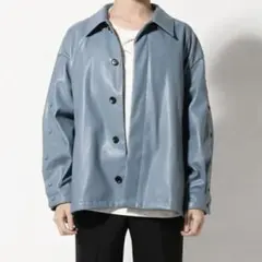 HARE レザージャケット/ブルー/S