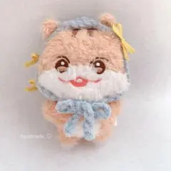 ANITEEZ miniplush もこもこヘッドドレス(水色×リボン)