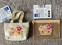 ハローキティ　日焼けキティ　ポーチ　サンリオ