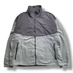 F1354【即購入OK】Columbiaフリースジャケット　2XL　ライトグレー