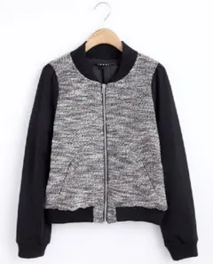 INGNI★キルティング／スタジャン☆クロ/A★ツイード☆M★イング☆ジャケット