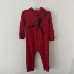 【エアジョーダン】ジャンプマンロゴ フード付きロンパース