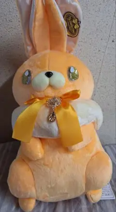 タイトー限定　DiamondBunny(オレンジ色のうさぎ)ぬいぐるみ