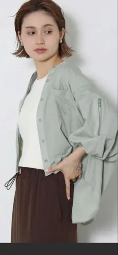 今期！MA-1袖バルーンブラウス