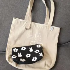 ミッフィートートバッグ ポーチセット