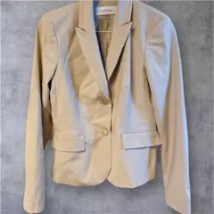 美品【Calvin Klein】 テーラードジャケット（M）ベージュ