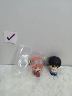 ✔●B 銀魂 銀八先生 神楽 心配 まちぼうけ フィギュア