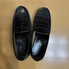 ローファー　黒　25.5センチ