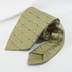 HERMES エルメス ネクタイ 馬柄 ホース シルク100% フランス製メンズ