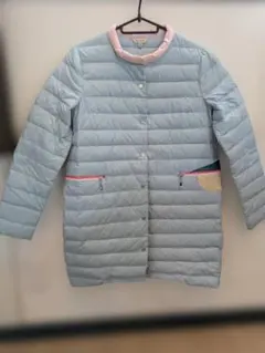 最終処分SALE　CHILÓ 可愛い　ライトブルーダウンコート Mサイズ