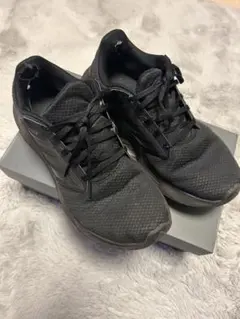 【adidas】ブラック ランニングシューズ 27.5 スニーカー