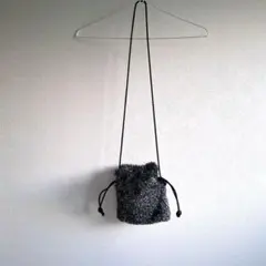 ミニシャギー巾着ショルダーバッグ