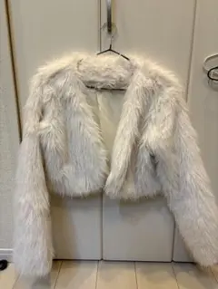 dazy ホワイト ファーコート Sサイズ