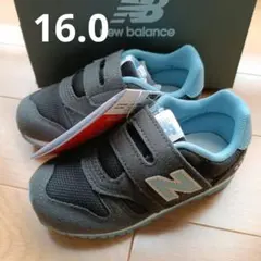 新品未使用 ニューバランス IZ373 16.0cm PJ2 ブラック 水色