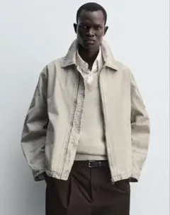 ZARA ウォッシュドラボクシーフィットジャケットのサムネイル