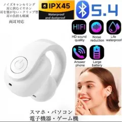 ワイヤレスイヤホン　Bluetooth5.4 イヤホン　IPX5 空気伝導