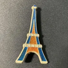 ブローチ　エッフェル塔　カラフル　フランス製