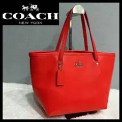 COACH 美品！キレイなオレンジ、ミニ トートバッグ、ちょうど良い大きさ