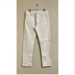 ユニクロ スリムストレート 白 W73 UNIQLO ホワイトデニム W73美品