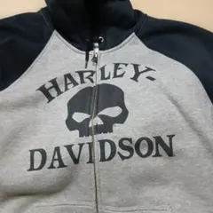 HARLEY-DAVIDSON スカルプリント パーカー