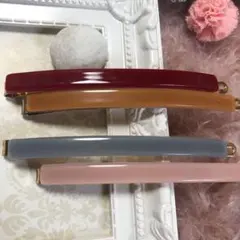 ▲△限定ヘアピン特売5カラフルアセテートヘアピン4点セット大きめ9cm可愛い大量