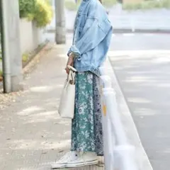 【IENA】Deveaux フラワープリントスカート 36サイズ