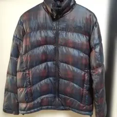 ノースフェイスノベルティアコンカグアダウンジャケットレッドチェック柄