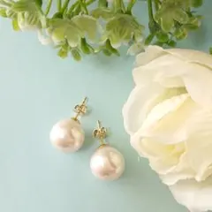 一粒パールピアス