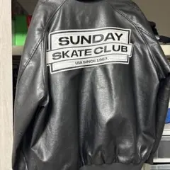 SUNDAY SKATE CLUB 黒ジャケット Fサイズ