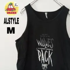 USA古着 ALSTYLE　タンクトップM　ブラックのサムネイル