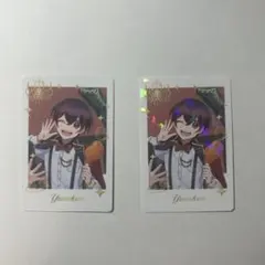 カラフルピーチ　トレカ　ゆあんくん　ノーマルとレアのセット