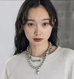 JEANASIS ボリューム2レンハートネックレス/シルバー