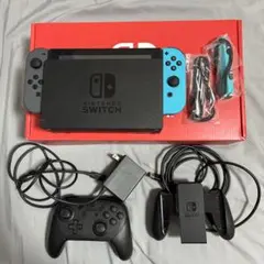 【Nintendo Switch 本体 カスタムカラー／プロコン付き／箱あり】
