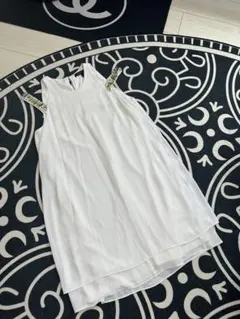 未使用 BCBGMAXAZRIA ニットノースリーブワンピース ロングセーター 