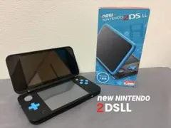 New Nintendo 2DS LL ブラック/ブルー 本体（充電器なし）