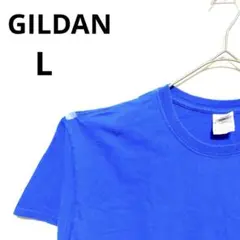 良品 夏服 ギルダン Tシャツ 両面プリント 青 USA輸入 希少 カレッジ