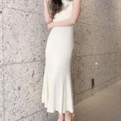 ジェイダ GYDA ワンピース ニット マーメイド ロング モックネック