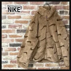 《希少》NIKE ナイキ　ボアジャケット　フリースジャケット　総柄ジャケット