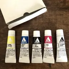 ホルベイン アクリラガッシュ 11ml 5色セットのサムネイル