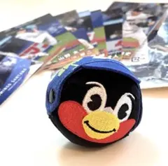 つば九郎 ぬいリング　緑　おまけ: プロ野球チップスカード付き