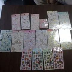 （新品）ディズニー　サンリオ　シール　まとめ売り　16枚