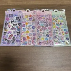 ウォーターシール ぷくぷくシール 4枚セット